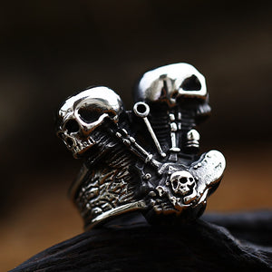 V-Twin Skull ring
