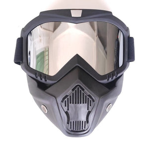 Motorcycle Goggles with detachable Mask