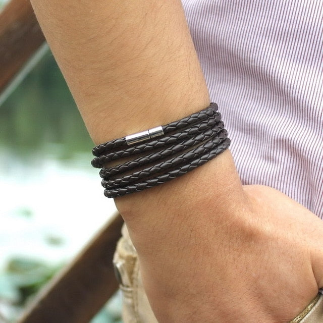 5 Laps Leather Bracelet (Choose product code then scroll back to image)