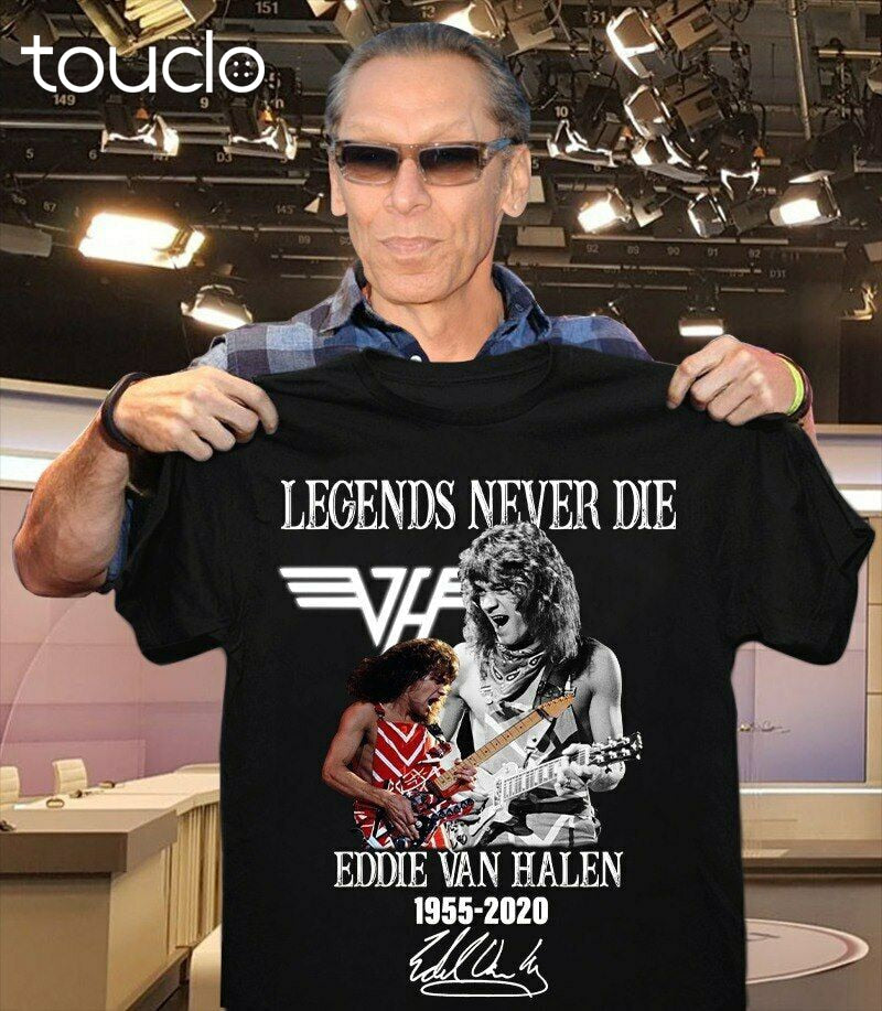 Eddie Van Halen Legends never die  (1955-2020) T-Shirt
