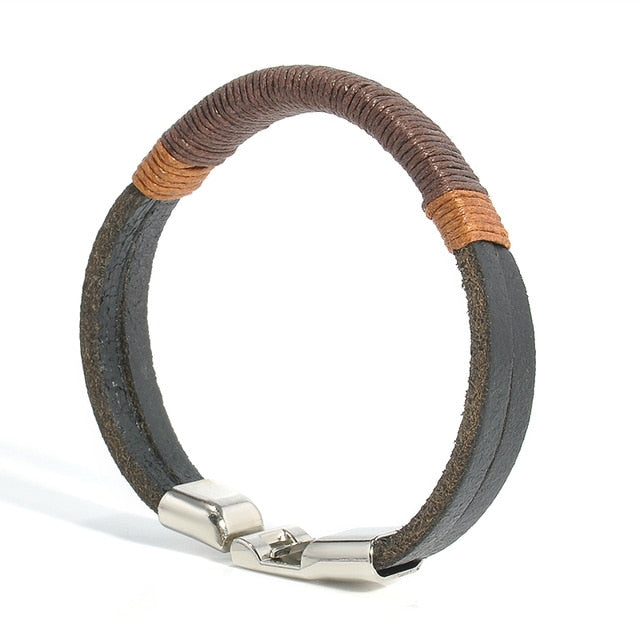 Men's Hemp Leather Wristband (Choose product code then scroll back to image)