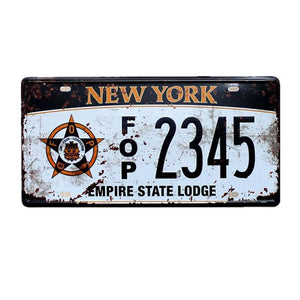 Vintage Motorcycles License Plates - Home Decor