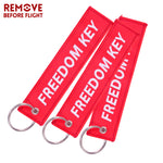 3 PCS Freedom Key Motorcycle Key chain