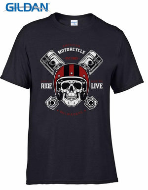Skull and Pistons T Shirt