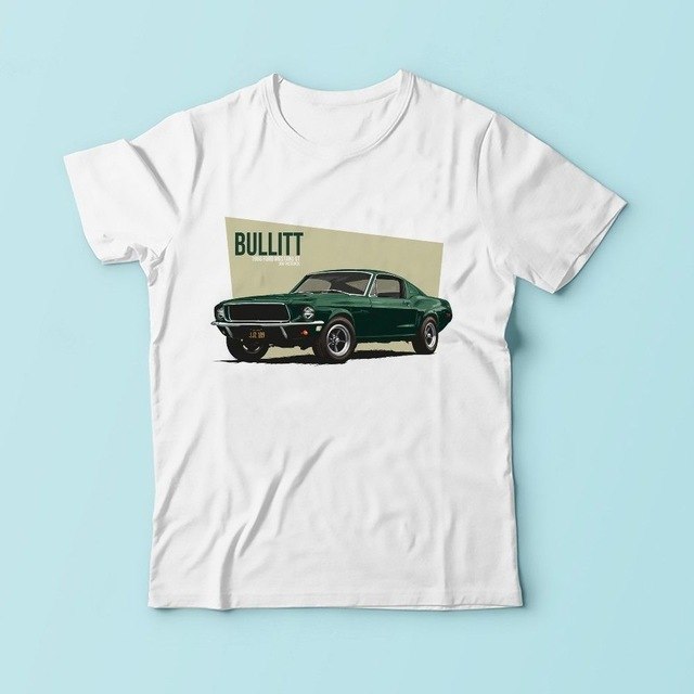 Bullit (Steve McQueen) 1968 American Vintage Mustang Tee Shirt