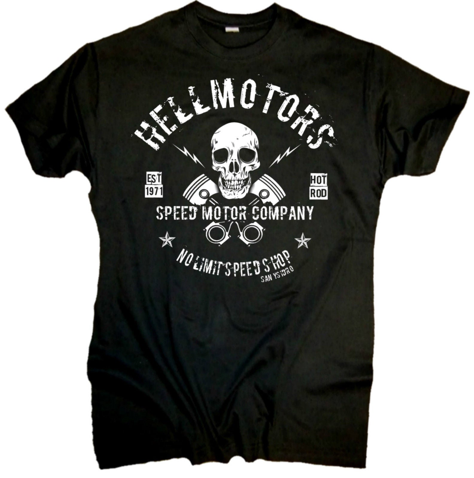 Hellmotors Skull Motorcycle Tee Shirts